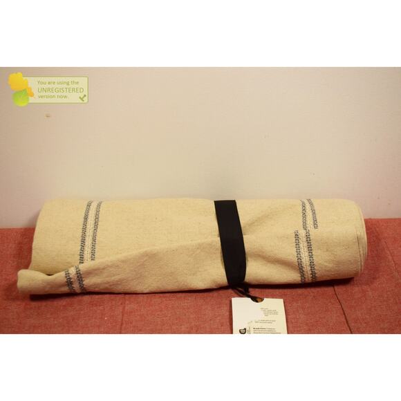 Hearth & Hand with Magnolia 14"x72" Striped Border Table Runner Beige* - Picture 3 of 4